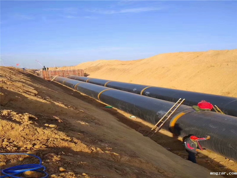 TPEP给水管道 施工现场